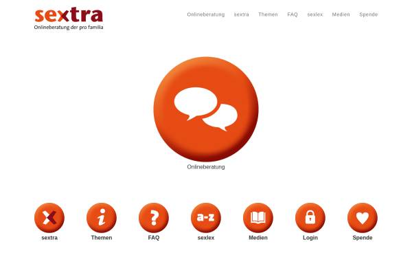 Vorschau von www.sextra.de, pro familia online