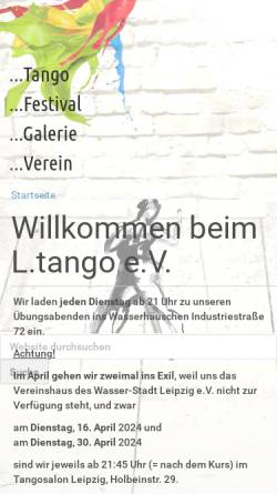 Vorschau der mobilen Webseite www.l-tango.de, L.tango