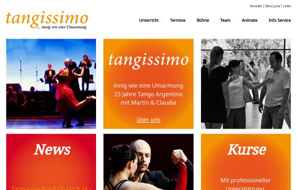 Vorschau von www.tangissimo.net, Tangissimo - Martin Birnbaumer & Claudia Grava