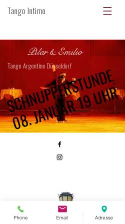Vorschau der mobilen Webseite www.tango-intimo.de, Tango Argentino