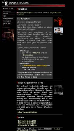 Vorschau der mobilen Webseite www.tangograzioso.at, Tango GRAZioso
