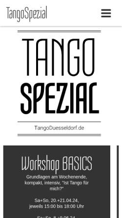 Vorschau der mobilen Webseite tangoduesseldorf.de, Thorsten Zörner