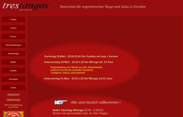 Vorschau von www.tres-tangos.de, Tres Tangos