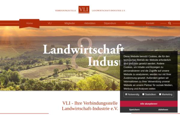 Vorschau von vli-agribusiness.de, Verbindungsstelle Landwirtschaft-Industrie