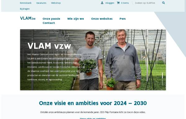 Vorschau von www.vlam.be, Vlaams Centrum voor Agro- en Visserijmarketing (VLAM)