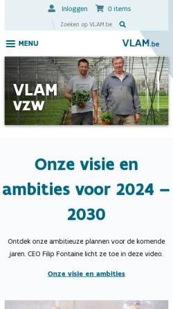 Vorschau der mobilen Webseite www.vlam.be, Vlaams Centrum voor Agro- en Visserijmarketing (VLAM)