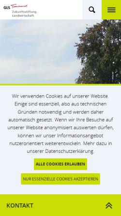 Vorschau der mobilen Webseite www.zukunftsstiftung-landwirtschaft.de, Zukunftsstiftung Landwirtschaft