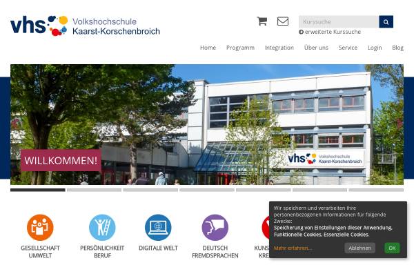 Vorschau von www.vhs-kaarst-korschenbroich.de, Volkshochschule Kaarst-Korschenbroich