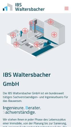 Vorschau der mobilen Webseite www.gutachterbuero-waltersbacher.de, Waltersbacher, Jürgen