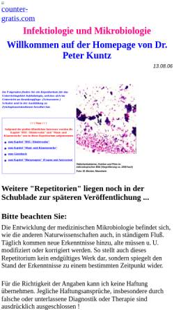 Vorschau der mobilen Webseite www.dr-kuntz.de, Infektionskrankheiten