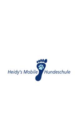 Vorschau der mobilen Webseite www.hundepfote.ch, Heidy's Mobile Hundeschule