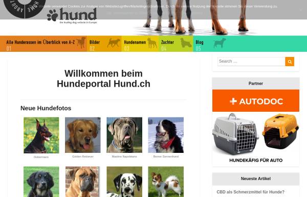Vorschau von www.hund.ch, Hundeausbildungszentrum Gisikon