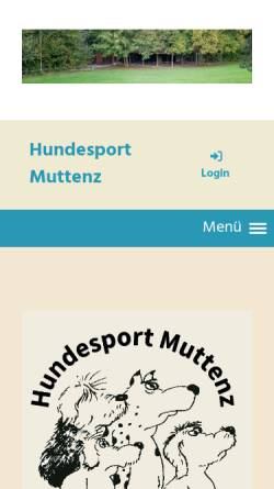 Vorschau der mobilen Webseite www.hundesport-muttenz.ch, Hundesport Muttenz