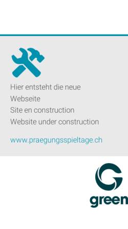 Vorschau der mobilen Webseite www.praegungsspieltage.ch, Prägungsspieltage