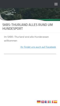 Vorschau der mobilen Webseite www.skbs-thurland.ch, SKBS Thurland