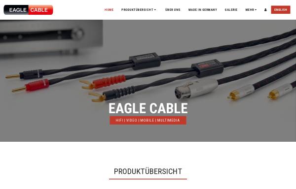 Vorschau von www.eagle-cable.de, Eagle Cable Vertriebs GmbH