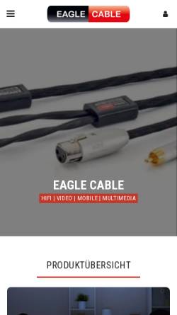 Vorschau der mobilen Webseite www.eagle-cable.de, Eagle Cable Vertriebs GmbH