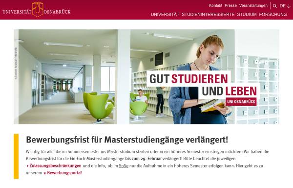 Vorschau von www.uni-osnabrueck.de, Universität Osnabrück