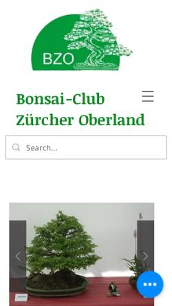 Vorschau der mobilen Webseite www.bonsaiclub.ch, BZO - Bonsaiclub Zürcher Oberland