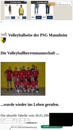 Vorschau der mobilen Webseite mueer01.tripod.com, PDG Mannheim Volleyball