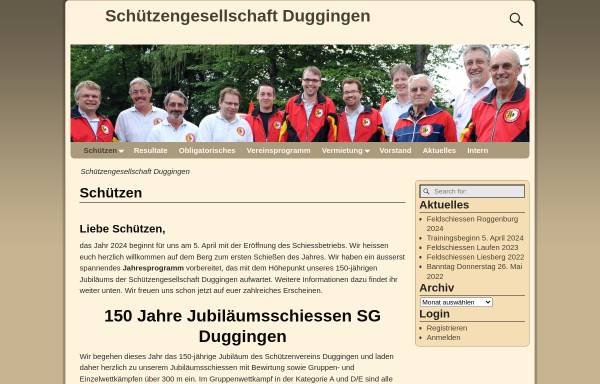 Vorschau von www.schuetzen-duggingen.ch, Schützengesellschaft Duggingen