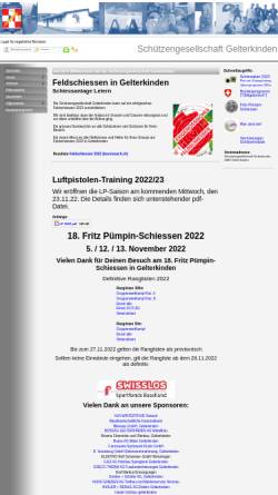 Vorschau der mobilen Webseite www.sggelterkinden.ch, Schützengesellschaft Gelterkinden
