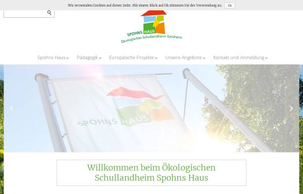 Vorschau von www.spohnshaus.de, Ökologisches Schullandheim Spohns Haus