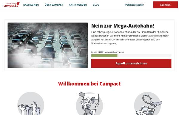 Vorschau von www.campact.de, campact - Demokratie in Aktion