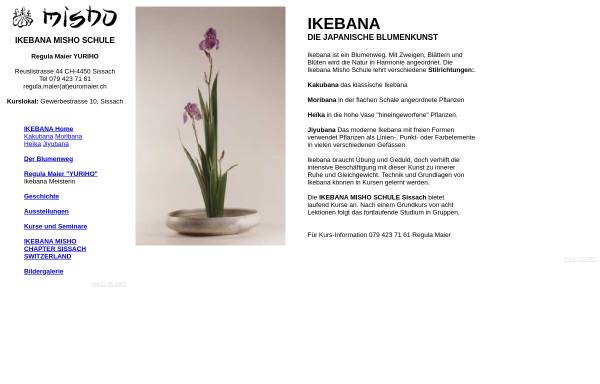Vorschau von www.ikebana-misho.ch, Ikebana Misho Schule Sissach