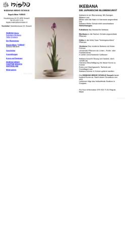 Vorschau der mobilen Webseite www.ikebana-misho.ch, Ikebana Misho Schule Sissach