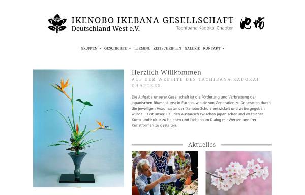 Vorschau von ikenobo-ikebana-art.de, Ikenobo Ikebana Gesellschaft Deutschland West e.V.