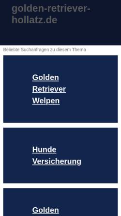 Vorschau der mobilen Webseite www.golden-retriever-hollatz.de, From Meadowview