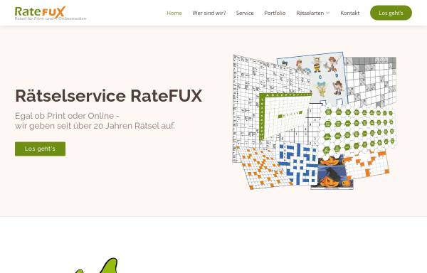 Vorschau von www.ratefux.de, Kreuzworträtsel Ratefux