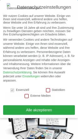 Vorschau der mobilen Webseite kanzlit.de, Rätselagentur Kanzlit