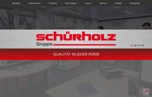 Vorschau von www.schuerholz-group.com, Schürholz GmbH & Co. KG