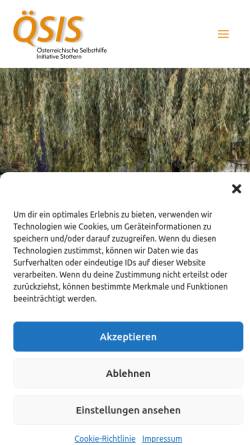 Vorschau der mobilen Webseite oesis.at, Österreichische Selbsthilfe-Initiative Stottern (ÖSIS)