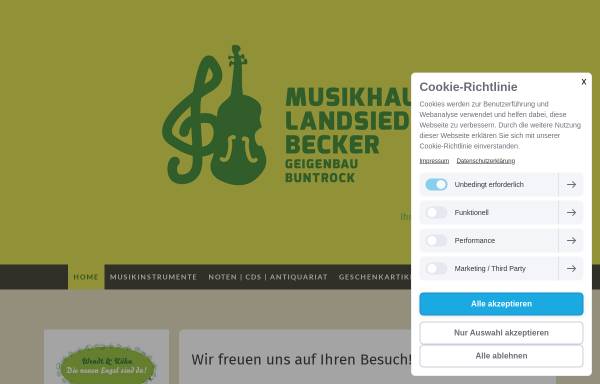 Vorschau von www.musikgeschaeftwuppertal.de, Geigenbau Buntrock
