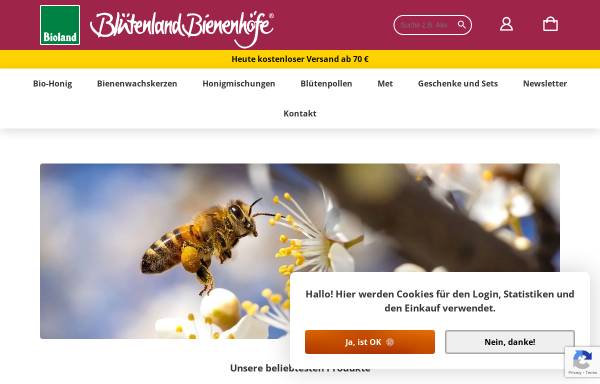 Vorschau von bio-honig.de, Blütenland Bienenhöfe