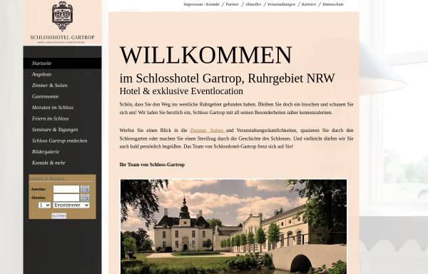 Vorschau von www.schloss-gartrop.de, Schloss Gartrop