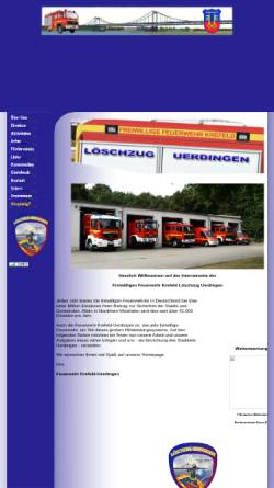 Vorschau der mobilen Webseite www.feuerwehr-uerdingen.de, Freiwillige Feuerwehr Krefeld, Löschzug Uerdingen