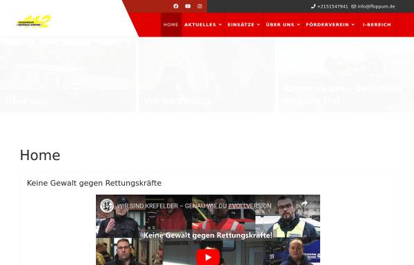 Vorschau von www.ffoppum.de, Freiwillige Feuerwehr Krefeld-Oppum