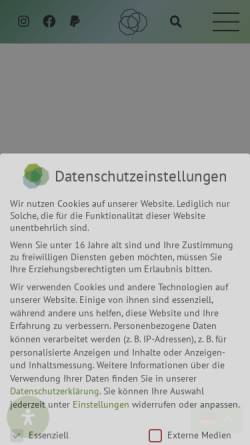 Vorschau der mobilen Webseite www.buewi.de, Bürgerhaus Wilhelmsburg