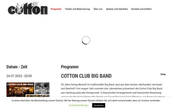 Vorschau von www.cotton-club.de, Hamburger Jazzclubs