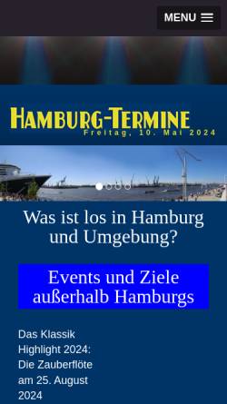 Vorschau der mobilen Webseite www.hamburg-termine.de, Hamburg-Termine