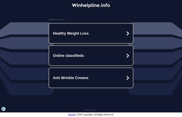 Vorschau von www.winhelpline.info, Windows 2000 Helpline