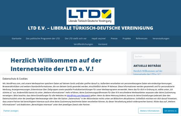 Vorschau von ltdverein.wordpress.com, Liberale Türkisch-Deutsche Vereinigung e.V.