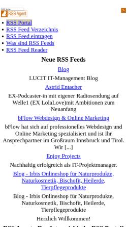 Vorschau der mobilen Webseite www.rss-agent.at, RSS Agent