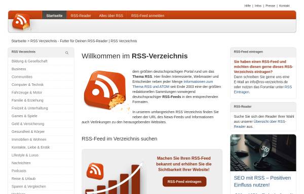Vorschau von www.rss-verzeichnis.de, RSS-Verzeichnis.de