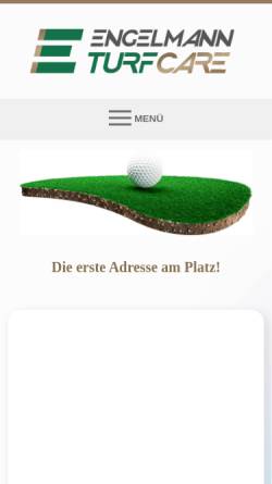 Vorschau der mobilen Webseite golfplatzpflege.com, Engelmann Golfplatzpflege GmbH