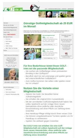 Vorschau der mobilen Webseite www.golf-inter.net, Golf Inter.Net, Stuppy GmbH